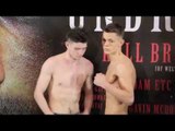 CHARLIE EDWARDS v MIKHEIL SOLONINKINI - OFFICIAL WEIGH IN VIDEO FROM SHEFFIELD - 'UNBREAKABLE'