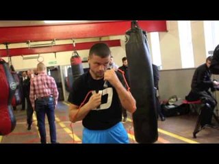 JO JO DAN MEDIA WORKOUT AHEAD OF IBF WORLD TITLE CLASH WITH KELL BROOK / UNBREAKABLE