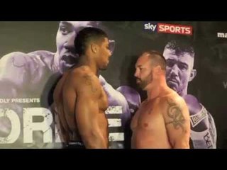 ANTHONY JOSHUA v JASON GAVERN - OFFICIAL WEIGH IN FROM NEWCASTLE / GEORDIE ROAR