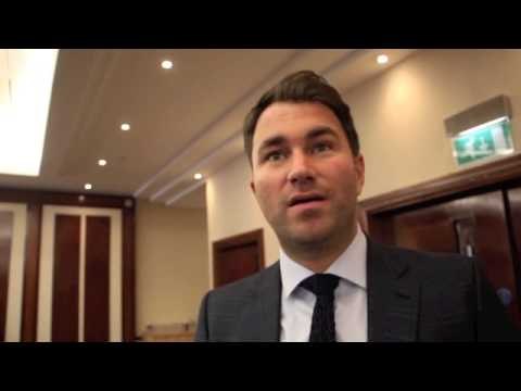 EDDIE HEARN TALKS KELL BROOK v JO JO DAN, BRADLEY SAUNDERS INJURY, 02 SHOW & ANTHONY JOSHUA