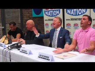 BILLY JOE SAUNDERS & CHRIS EUBANK JNR GET HEATED FULL PRESS CONFERENCE WITH FRANK WARREN (UNCUT)
