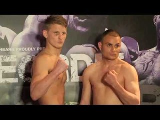 JEFF SAUNDERS v SANDOR RACZ - OFFICIAL WEIGH IN FROM NEWCASTLE / GEORDIE ROAR