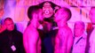 DERRY MATHEWS v TONY LUIS OFFICIAL WEIGH IN & VERY LONG INTENSE HEAD TO HEAD / iFL TV