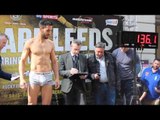 JONO CARROLL v CARLOS PEREZ OFFICIAL WEIGH IN & HEAD TO HEAD / 'WE ARE LEEDS'