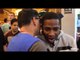 ADRIEN BRONER RUNS INTO ANGEL GARCIA WHILST BUYING SNACKS AT MGM GRAND