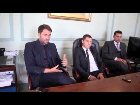 EDDIE HEARN & SCOTT QUIGG TALK TO THE MEDIA IN DEPTH ABOUT THE £1.5M OFFER TO CARL FRAMPTON / IFL TV