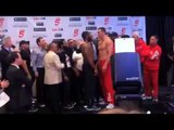 WLADIMIR KLITSCHKO v BRYANT JENNINGS - OFFICIAL WEIGH IN & FACE-OFF FROM MADISON SQUARE GARDEN - NYC
