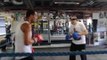 JAMES DeGALE CONTROLLED PAD WORKOUT WITH TRAINER JIM McDONNELL
