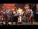 FLOYD MAYWEATHER v MANNY PACQUIAO - UNDERCARD WEIGH-IN FROM MGM GRAND (LAS VEGAS)