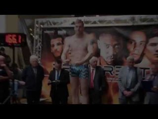 LENNOX CLARKE v ALISTAIR WARREN - OFFICIAL WEIGH IN VIDEO (FROM BIRMINGHAM) / RESURRECTION