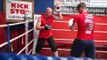 UNDEFEATED BILLY 'BOY' BIRD EXPLOSIVE PAD WORKOUT WITH TRAINER JON THAXTON / iFL TV