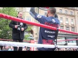 KELL BROOK PARADES HIS IBF TITLE IN FRONT OF ADORING SHEFFIELD FANS AT FARGATE / BROOK v GAVIN