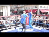 KEVIN MITCHELL - FULL OPEN WORKOUT VIDEO (FROM COVENT GARDEN) / MITCHELL v LINARES / RULE BRITANNIA