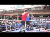 JOHN RYDER - FULL OPEN WORKOUT OUT VIDEO FROM COVENT GARDEN / RYDER v BLACKWELL / RULE BRITANNIA