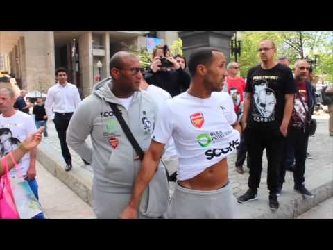 JAMES DeGALE MAKES TIME FOR FANS IN BOSTON AFTER WEIGH IN / DeGALE v DIRRELL