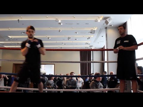 STEPHEN SMITH SHADOW BOXING FOOTAGE AHEAD OF JOSE PEDRAZA CLASH ON APRIL 16TH / PEDRAZA v SMITH
