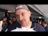 TYSON FURY - 'LUCAS BROWNE NOW YOU KNOW WHY I REFUSED THE WATER'/ PREDICTS MARTIN STOP JOSHUA
