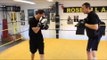 LENNY DAWS SHORT RIGHT HAND PAD WORKOUT WITH TRAINER IAN BURBEDGE / iFL TV