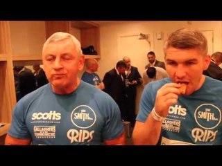LIAM 'BEEFY' SMITH & PAUL SMITH SNR TAKE THE MUSCLE FOOD 90 SECOND 'FLAPJACK' CHALLENGE