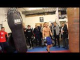 TERRY FLANAGAN LOOKING IN SUPREME CONDITION WORKING OUT ON THE HEAVYBAG / FLANAGAN v ZEPEDA