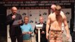 THE BIG SEXY SEAN TURNER v JANIS GINTER OFFICIAL WEIGH IN & HEAD TO HEAD / iFL TV