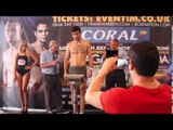 STEVEN LEWIS v JABA SHALUTASHVILI OFFICIAL WEIGH IN & HEAD TO HEAD : TURBO
