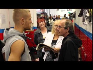TERRY FLANAGAN MAKES TIME FOR THE FANS INCLUDING COUPLE WHO TRAVELLED FROM CANADA