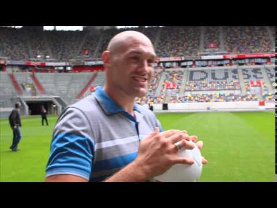 'IM GOOD AT FIGHTING, TALKING & SHAGGING!!' - TYSON FURY ENTERTAINS THE GERMAN MEDIA IN DUSSELDORF