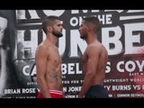 GAMAL YAFAI v ANGEL LORENTE - OFFICIAL WEIGH IN VIDEO (FROM HULL) / RUMBLE ON THE HUMBER