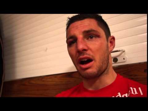 AN EMOTIONAL TOMMY COYLE REACTS TO A BITTERLY DISAPPOINTING STOPPAGE DEFEAT TO LUKE CAMPBELL