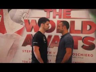 STEPHEN SMITH v DEVIS BOSCHIERO - OFFICIAL HEAD TO HEAD @ PRESS CONFERENCE / THE WORLD AWAITS