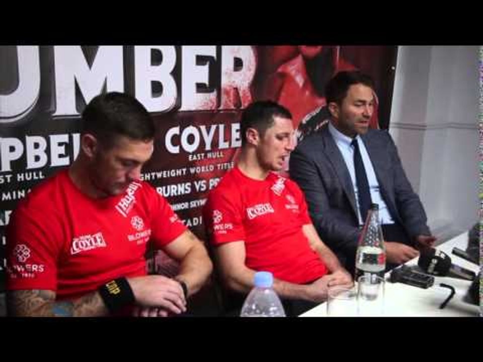 LUKE CAMPBELL v TOMMY COYLE (WITH EDDIE HEARN) - POST FIGHT PRESS CONFERENCE / RUMBLE ON THE HUMBER