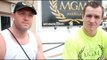 BROTHERS IN BOXING - MICHAEL & GARY SWEENEY TALK TO KUGAN CASSIUS IN MARBELLA FOR IFL TV