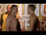 JOSH WARRINGTON v JOEL BRUNKER - OFFICIAL WEIGH-IN FROM LEEDS / MARCHING ON TOGETHER