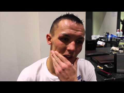 JOSH WARRINGTON REACTS TO WIN OVER AUSSIE JOEL BRUNKER & TALKS LEE SELBY & MITCHELL SMITH