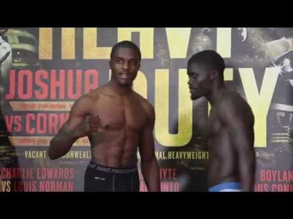 OHARA DAVIES v DAME SECK - OFFICIAL WEIGH IN & HEAD TO HEAD / HEAVY DUTY