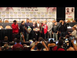 BADOU JACK & GEORGE GROVES WITH LEONARD ELLERBY & REST OF TV CARD POSE FOR PICTURES : HIGH STAKES