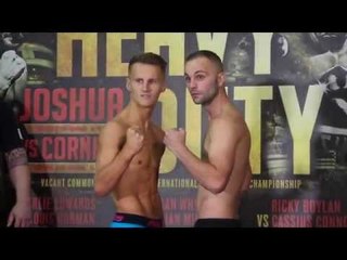 TOMMY MARTIN v MICHAEL DEVINE - OFFICIAL WEIGH IN & FACE OFF / HEAVY DUTY