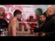 STEPHEN SMITH & DEVIS BOSCHIERO PULLED APART @ WEIGH IN (HILTON, LIVERPOOL) / THE WORLD AWAITS
