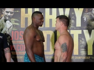 DILLIAN WHYTE v BRIAN MINTO - OFFICIAL WEIGH IN & FACE OFF / HEAVY DUTY