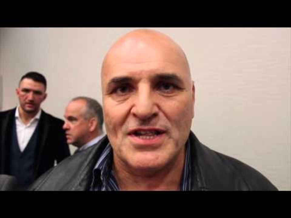 BIG JOHN FURY REACTS TO SON TYSON FURY'S ANTICS @ PRESS CONFERENCE WITH WLADIMIR KLITSCHKO