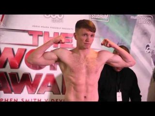 TOM FARRELL v FONZ ALEXANDER - OFFICIAL WEIGH IN & HEAD TO HEAD / THE WORLD AWAITS