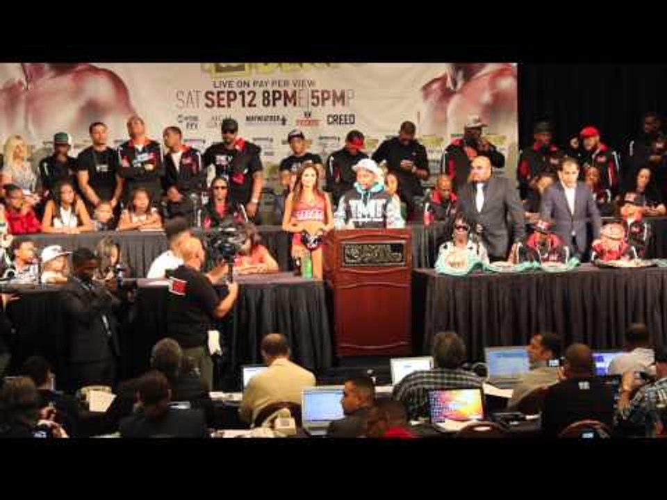 FLOYD MAYWEATHER LAST EVER POST FIGHT PRESS CONFERENCE (FULL) - MAYWEATHER v BERTO - RETIREMENT