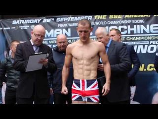 RYAN WALSH v SAMIR MOUNEIMNE OFFICIAL WEIGH IN & HEAD TO HEAD / MAN VS MACHINE