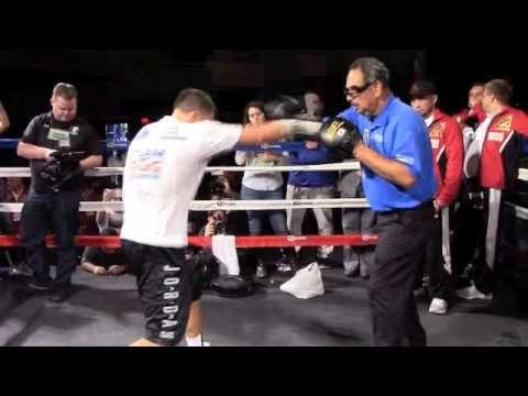 'GGG' GENNADY GOLOVKIN POWER PAD WORKOUT W/ ABEL SANCHEZ @ MSG, NEW YORK / GOLOVKIN v LEMEIUX