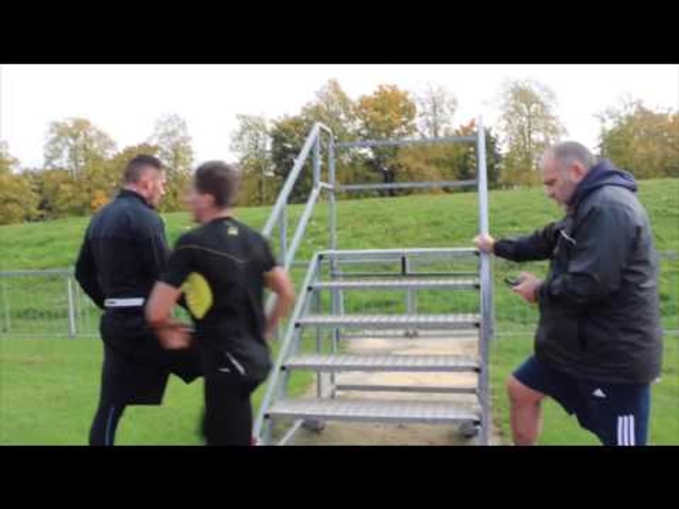 IN CAMP WITH PETER SIMS LUCIAN REID, DEAN BYRNE & TONY CONQUEST - STAIRS & SAND JUMPS
