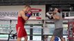 HIGHLY RATED TED CHEESEMAN PADWORKOUT WITH TONY SIMS @ MATCHROOM ELITE GYM