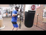 JOHN RYDER SMASHES THE HEAVYBAG WHILE WEARING HIGH INTESITY MASK / iFL TV