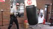KEVIN MITCHELL SMASHES THE HEAVYBAG WHILE WEARING HIGH INTESITY MASK  / iFL TV