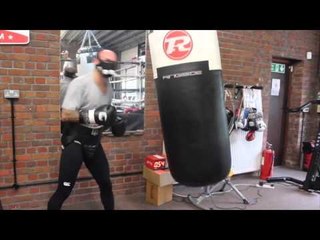 KEVIN MITCHELL SMASHES THE HEAVYBAG WHILE WEARING HIGH INTESITY MASK  / iFL TV